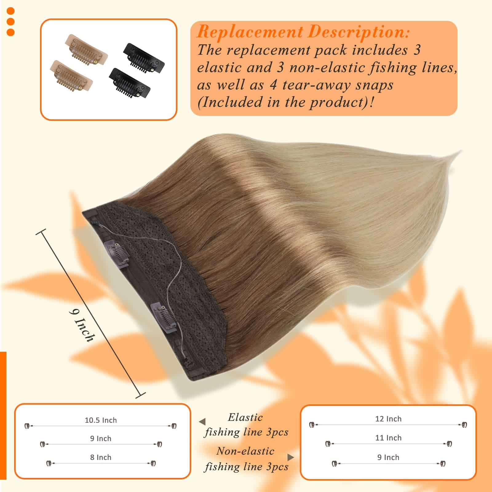 Extensiones de Cabello con Cable Invisible Fshine de - Imagen 5