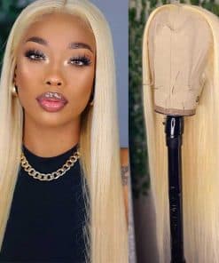 Pelucas de Encaje Rubio QD-Tizer Pelo Largo Rubio Recto