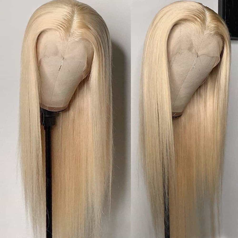 Pelucas de Encaje Rubio QD-Tizer Pelo Largo Rubio Recto - Imagen 3