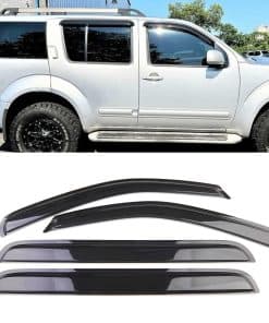 Deflector de ventanas tintadas ahumadas para sol y lluvia