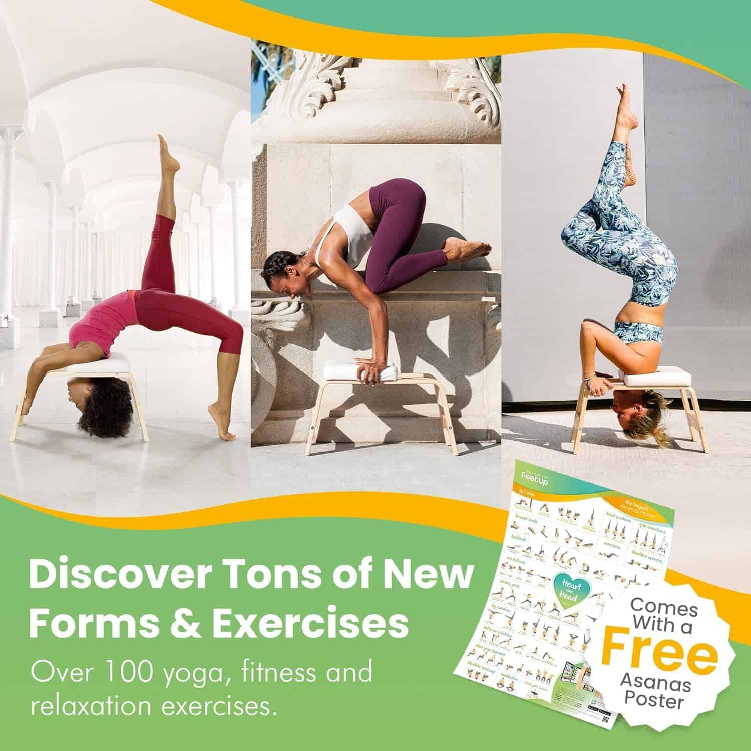 FeetUp - Banco de Yoga para Paradas de Mano, Entrenador - Imagen 8