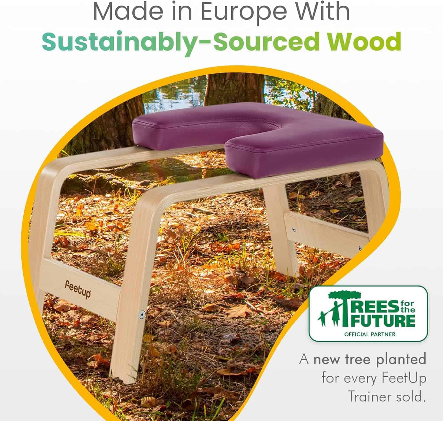 FeetUp - Banco de Yoga para Paradas de Mano, Entrenador - Imagen 7