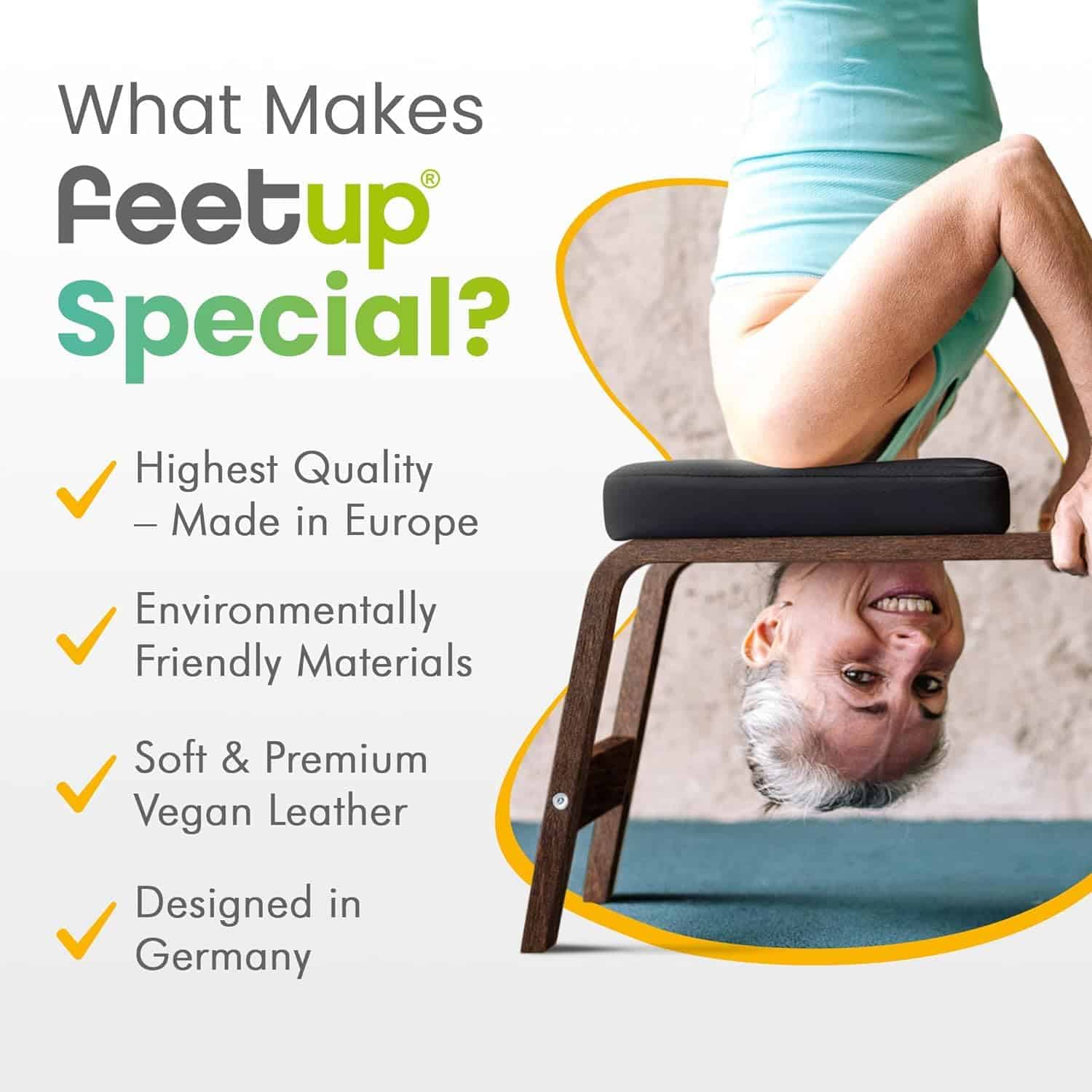 Banco de Cabeza de Yoga FeetUp - El Original, Entrenador de - Imagen 3