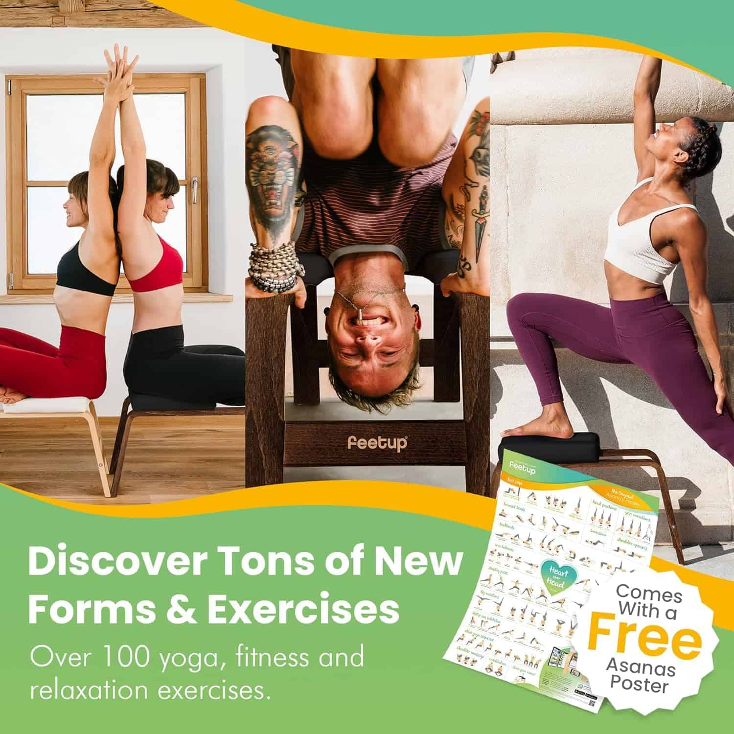 Banco de Cabeza de Yoga FeetUp - El Original, Entrenador de - Imagen 8