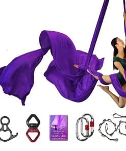 Set de Equipos de Telas Aéreas Deluxe para Yoga, Acrobacia,