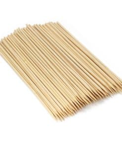 BambooMN - Brochetas de Bambú afiladas de 4 mm para