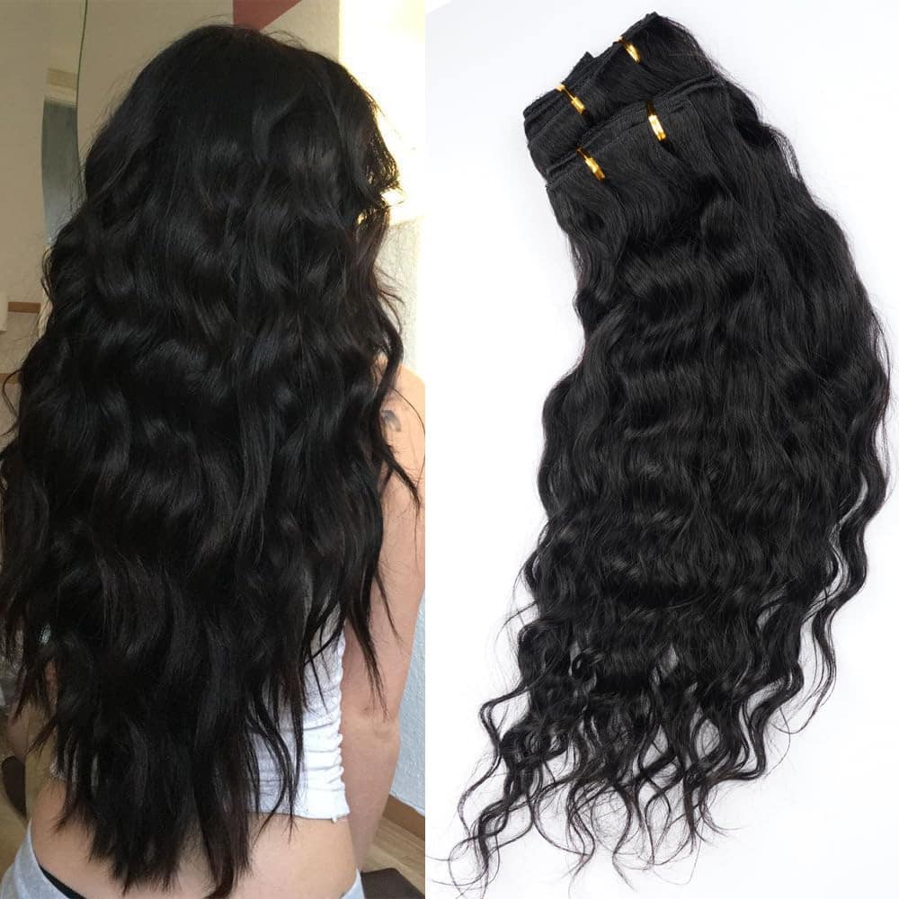 Extensiones de Cabello Humano en Clip de Ondas de Agua de - Imagen 10