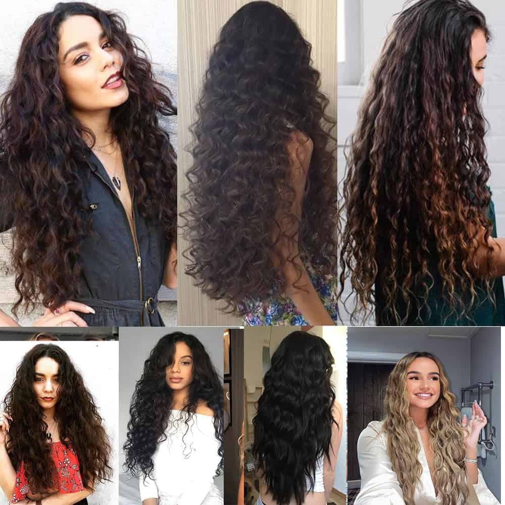 Extensiones de Cabello Humano en Clip de Ondas de Agua de - Imagen 8