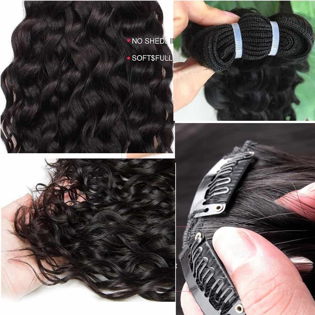Extensiones de Cabello Humano en Clip de Ondas de Agua de - Imagen 6