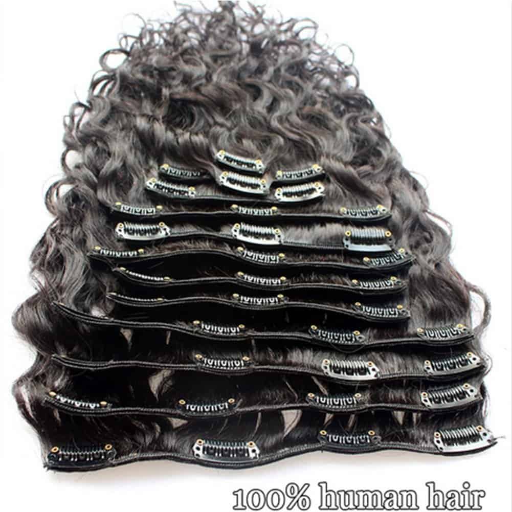 Extensiones de Cabello Humano en Clip de Ondas de Agua de - Imagen 5