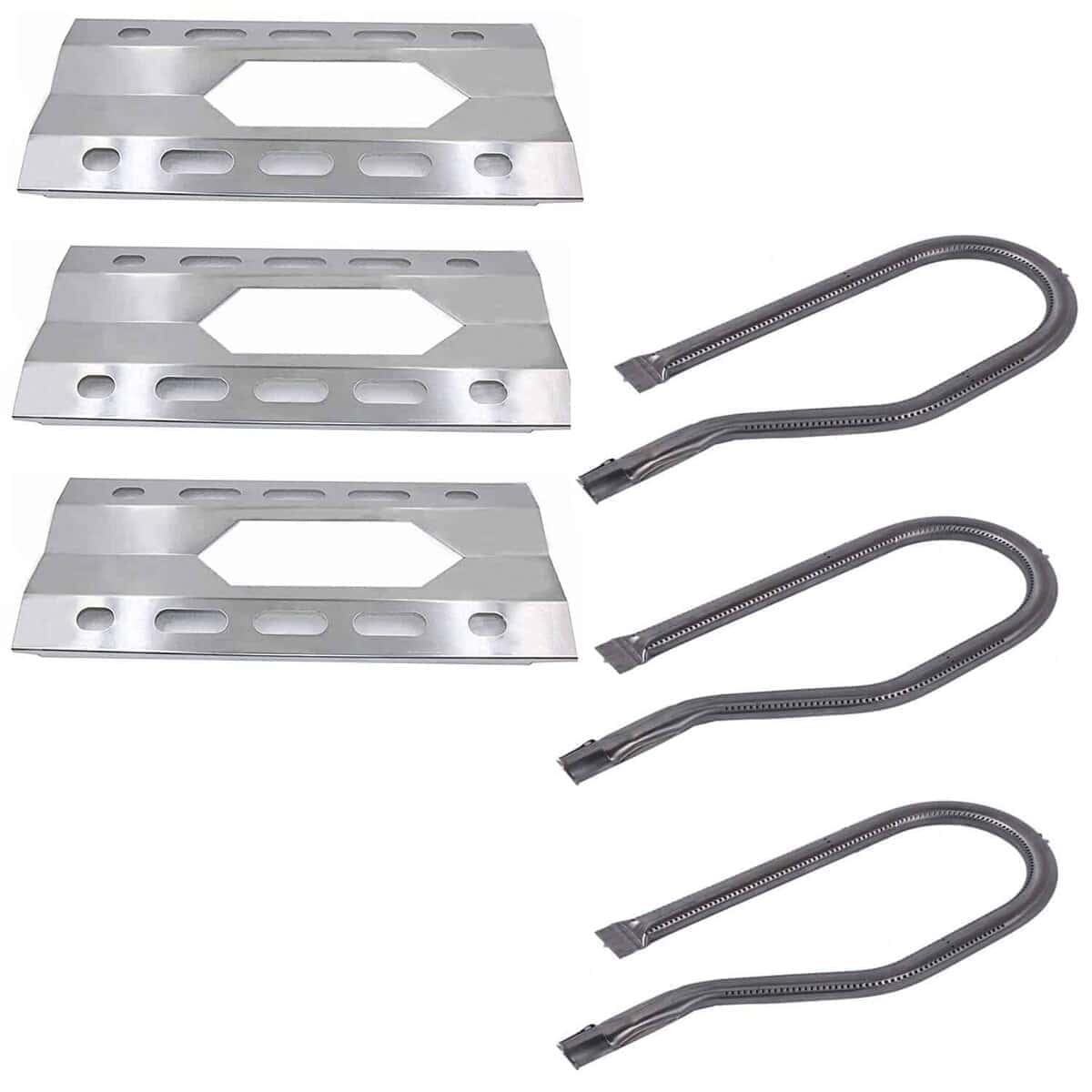 3-Pack de Placa de Calor y Quemador de Acero Inoxidable