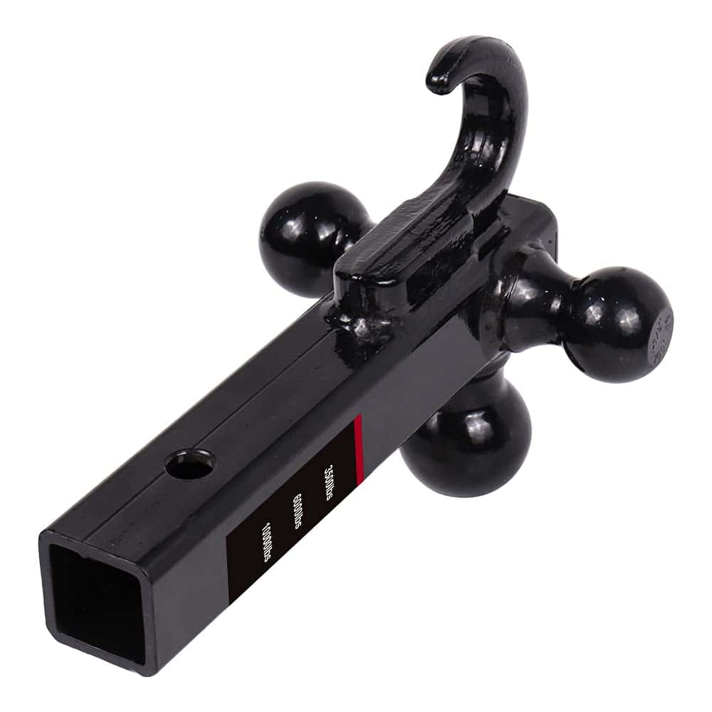 NBJINGYI 2" Soporte de bola de remolque Tri Ball Mount con - Imagen 5