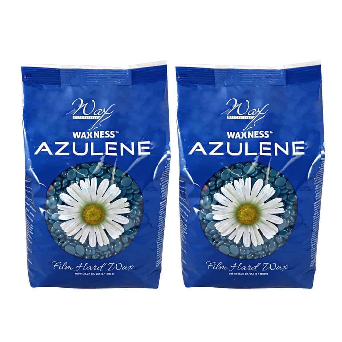 Cera Dura Azulene Waxness 2.2 Libras / 1 kg Paquete de 2