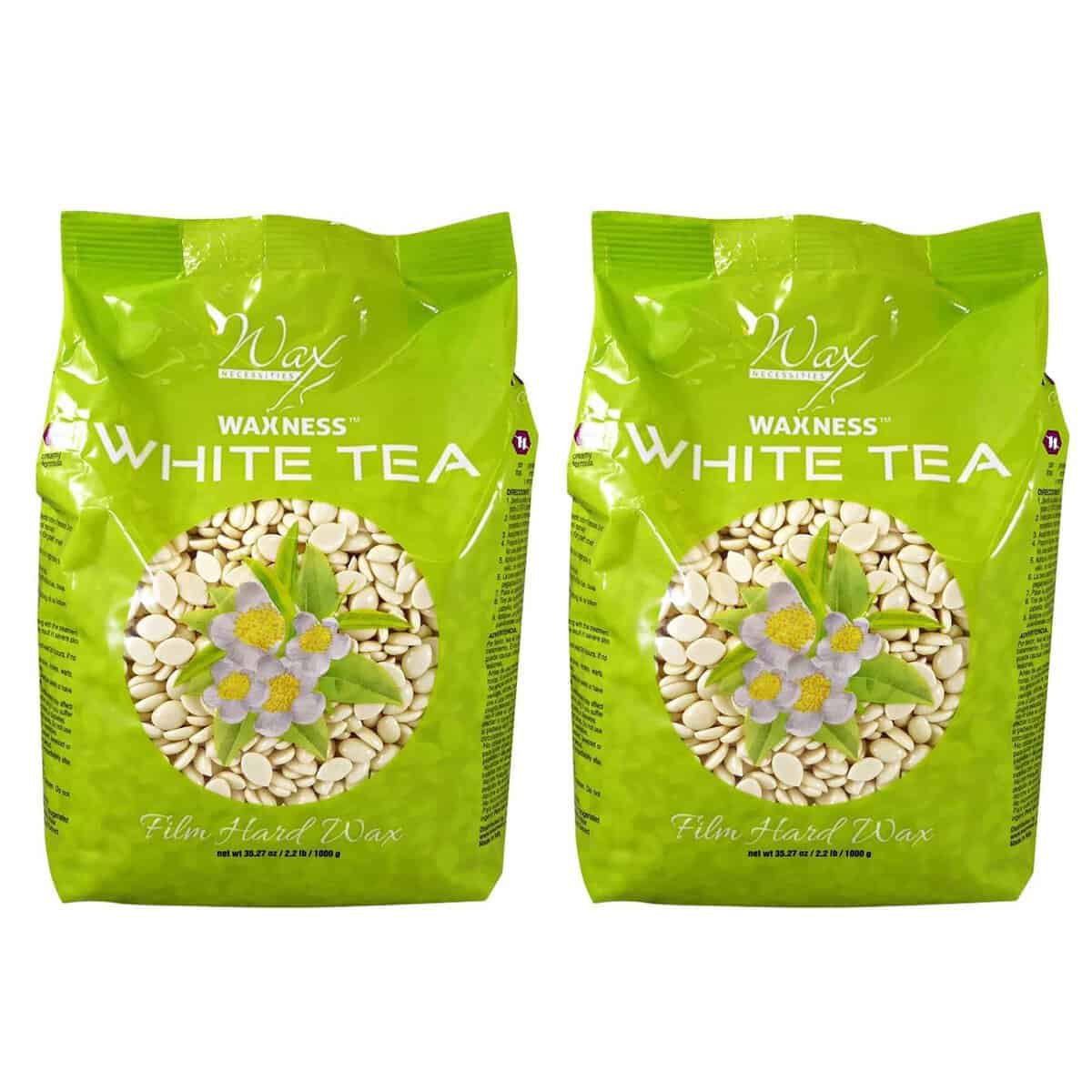 Cera Dura de Té Blanco Waxness 2.2 lb - Paquete de 2