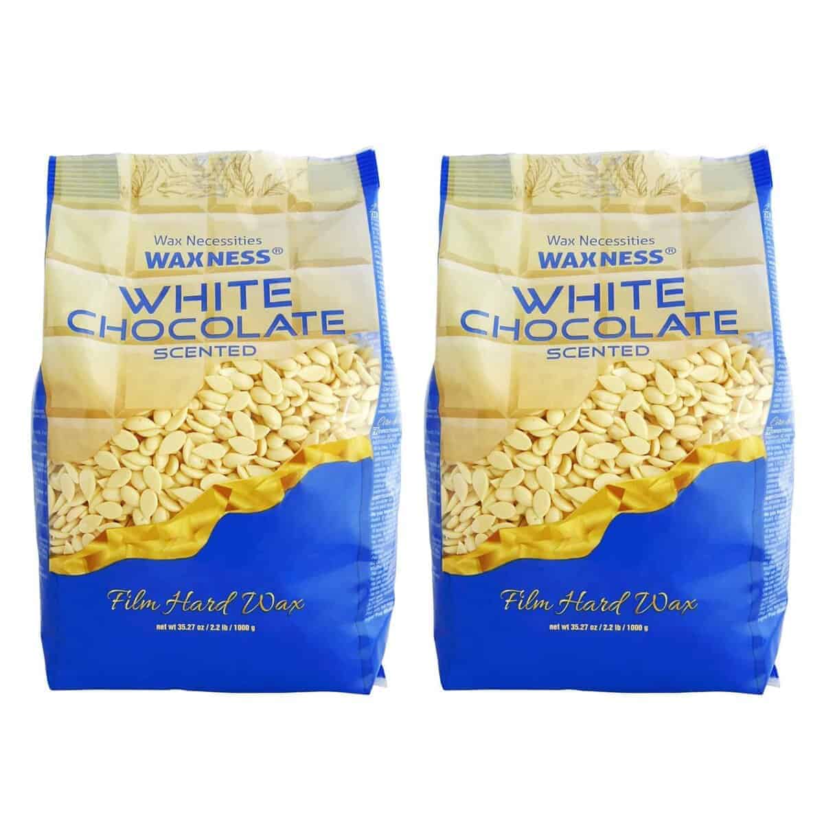 Cera Dura de Chocolate Blanco Waxness 2.2 lb - Paquete de 2