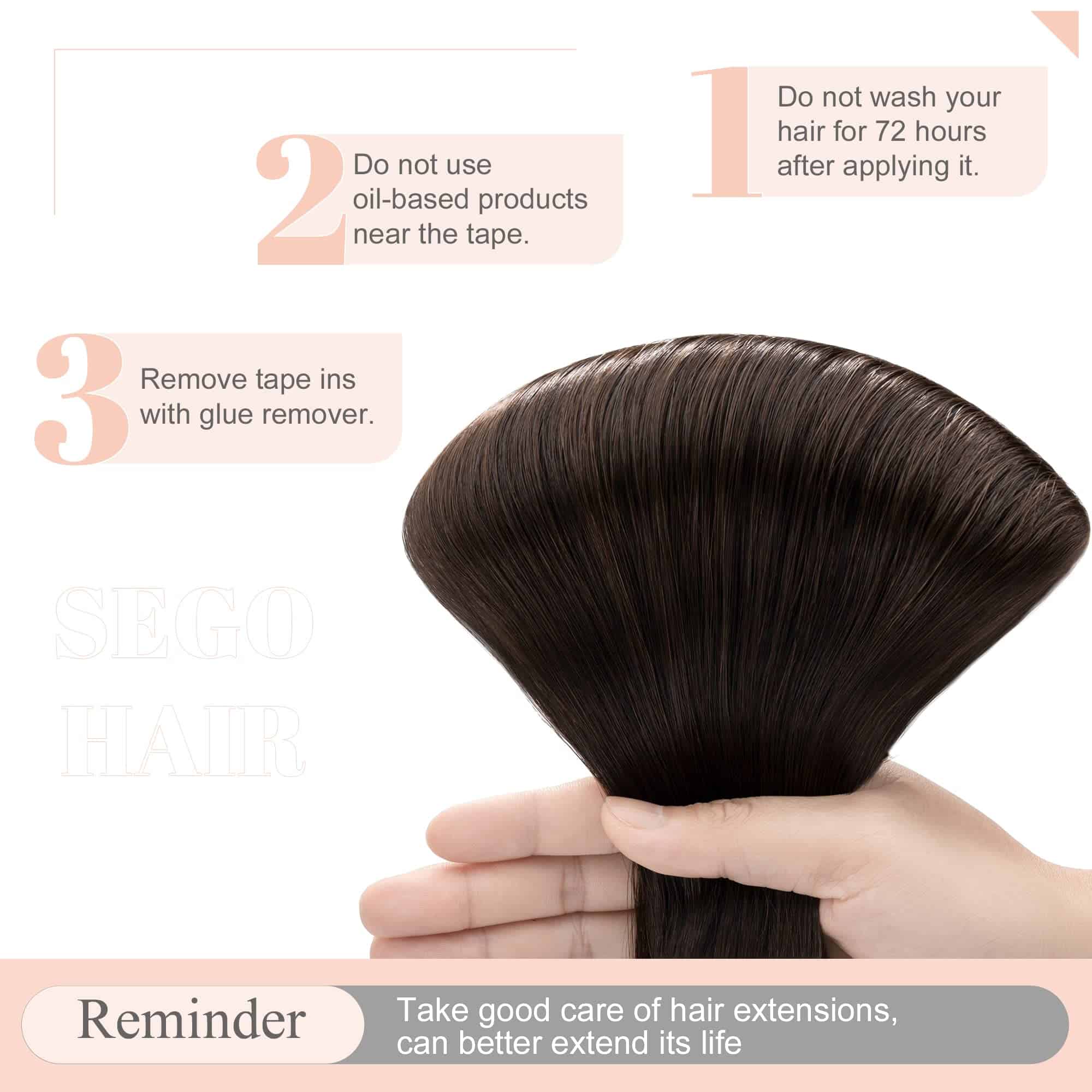 Extensiones de Cabello Tape in de Cabello Humano SEGO 22 - Imagen 7