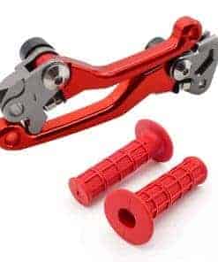 Juego de Palancas de Freno y Embrague -Rojo