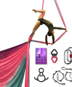 Set de Telas Aéreas Deluxe para Yoga, Acrobacia, Danza y