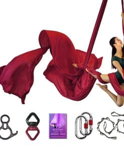 Set de Equipamiento Deluxe de Telas Aéreas para Yoga Aéreo,