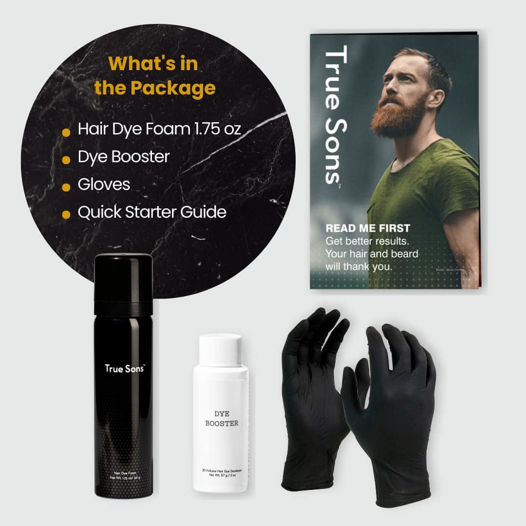 Espuma para teñir el cabello True Sons -Marrón oscuro - Imagen 9