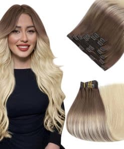 Extensiones de Cabello Easyouth Clip in Ombre de Cabello