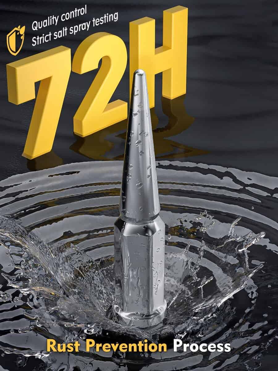 MIKKUPPA M14x1.5 Espárragos Tuercas para Ruedas, Kit de 32 - Imagen 4