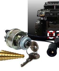 Interruptor de Encendido con Llave 4 Posiciones Militar