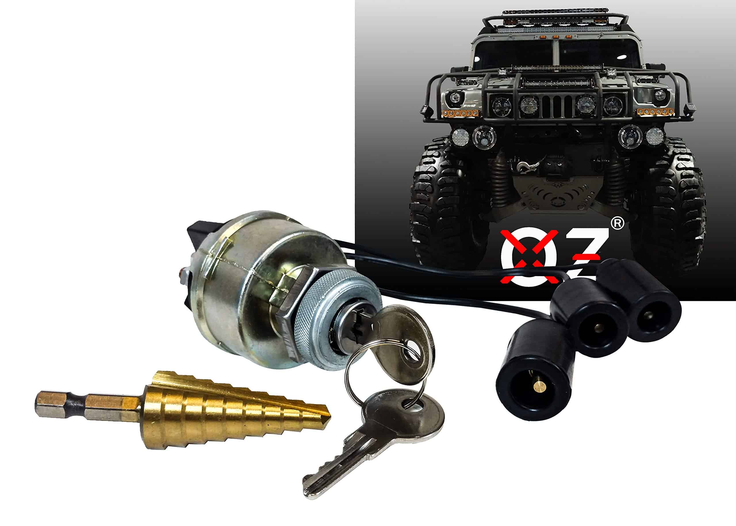 Interruptor de Encendido con Llave 4 Posiciones Militar