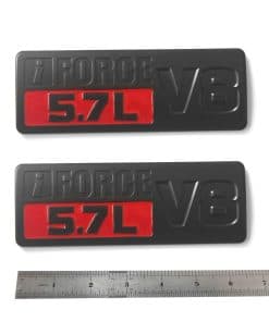 Insignia de Emblema 3D de 2 piezas OEM 5.7L V8 Logo Lateral