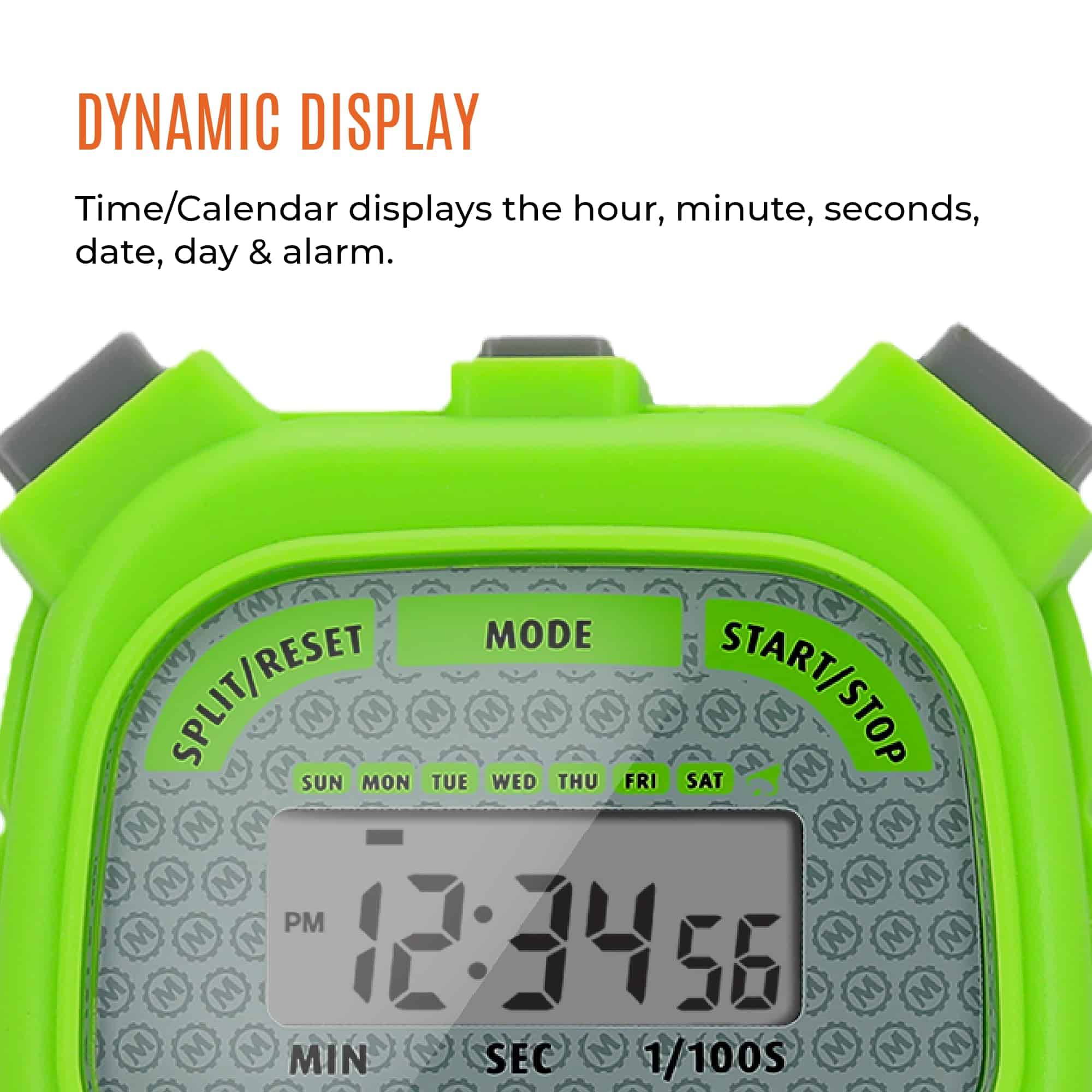 Cronómetro Digital Marathon Adanac 3000, Verde Neón - Alta - Imagen 8