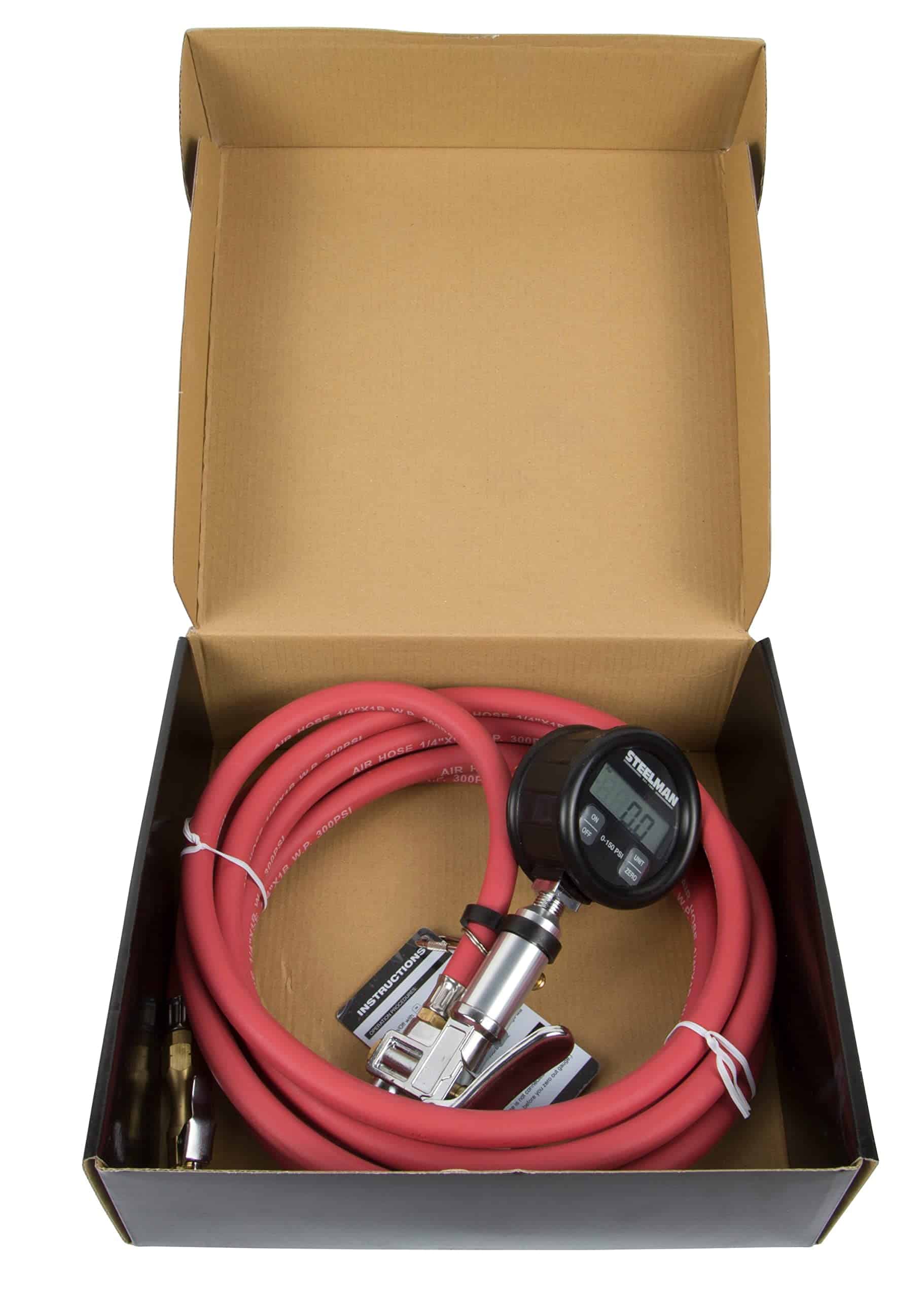 Manómetro Digital Inflador de Neumáticos STEELMAN con - Imagen 6