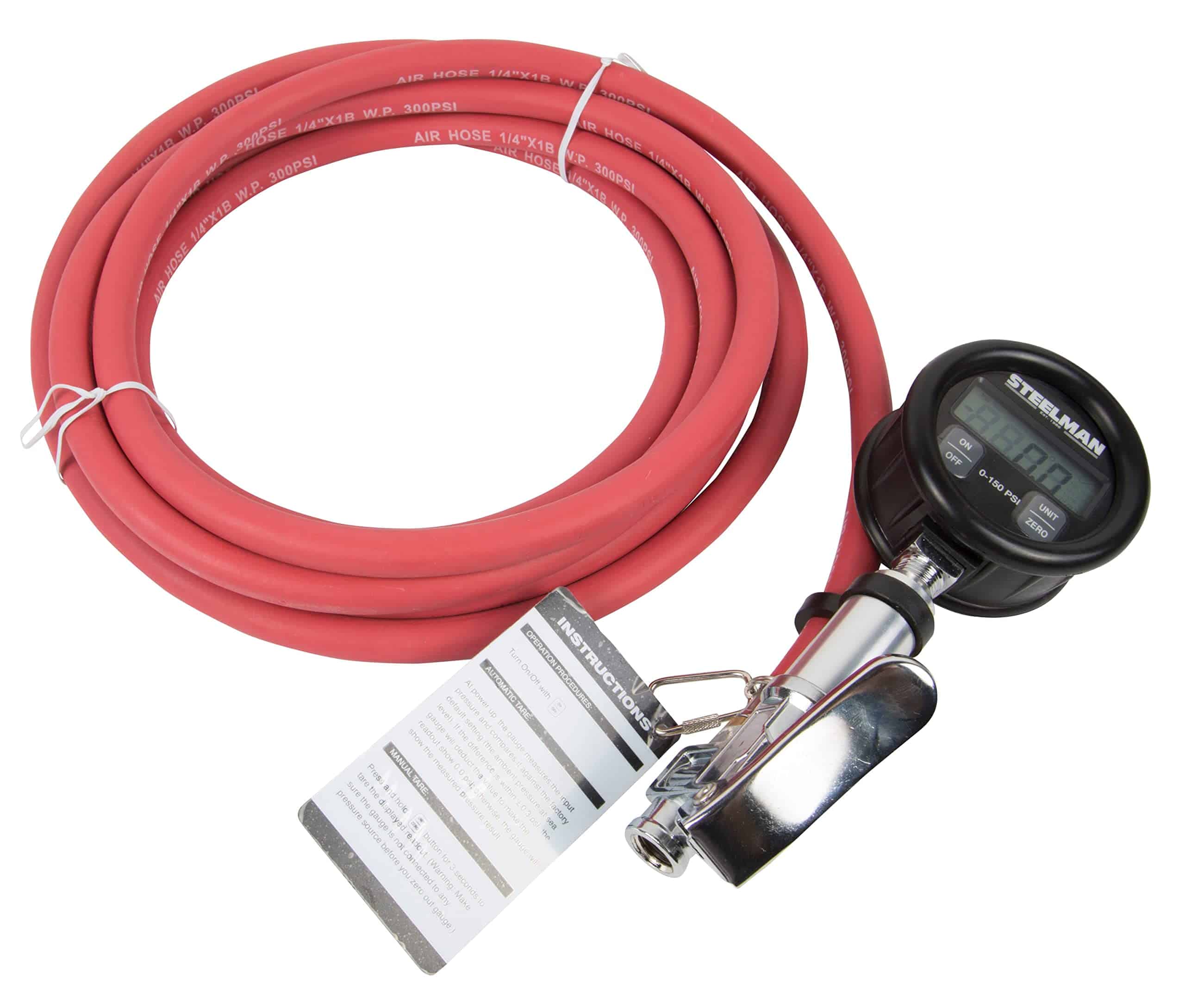 Manómetro Digital Inflador de Neumáticos STEELMAN con - Imagen 3