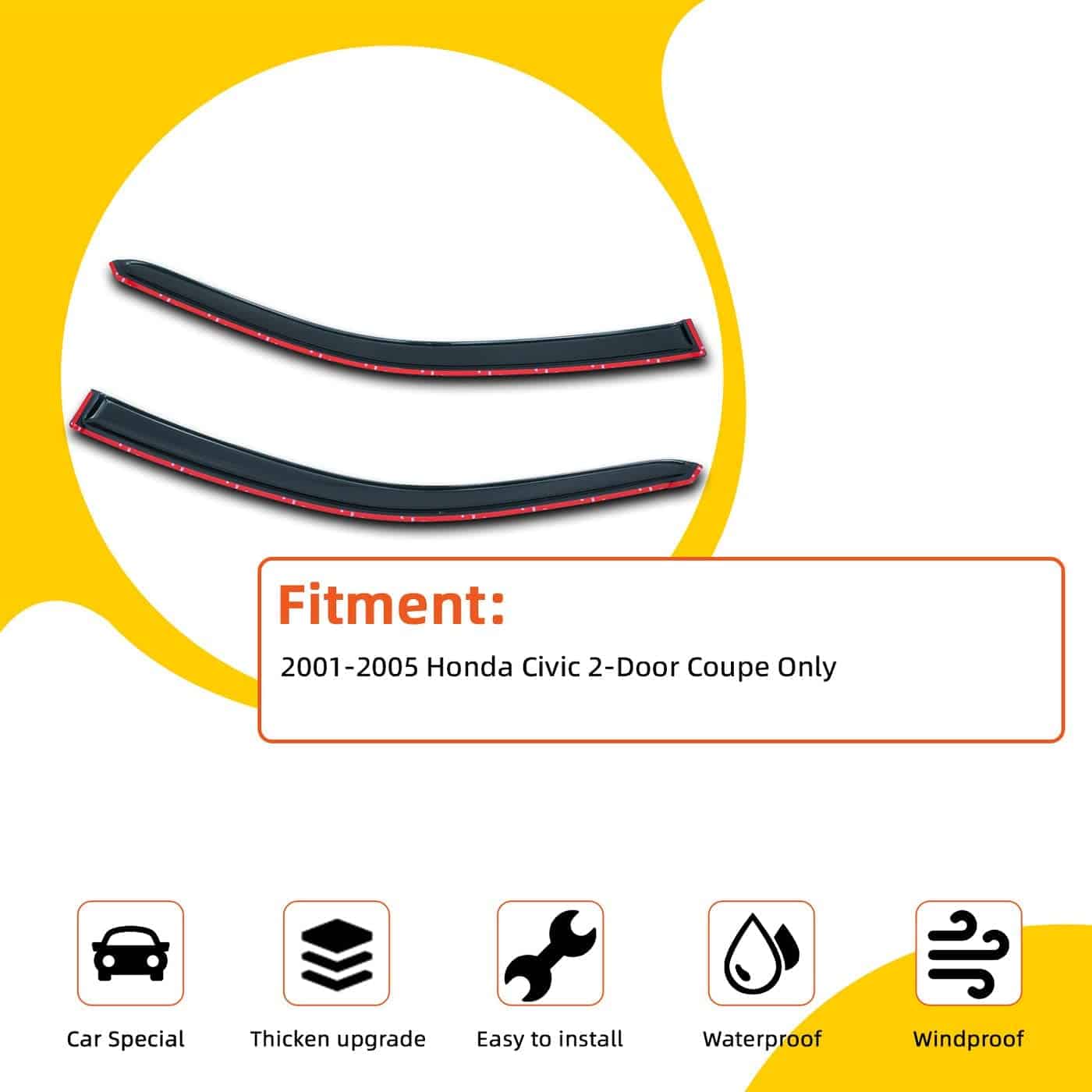 PLDDE 2 piezas Compatible con Protector de Sol/Lluvia para - Imagen 3