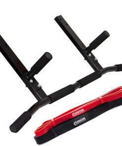 Barra de dominadas Iron Core Athletics Joist Mount con 2