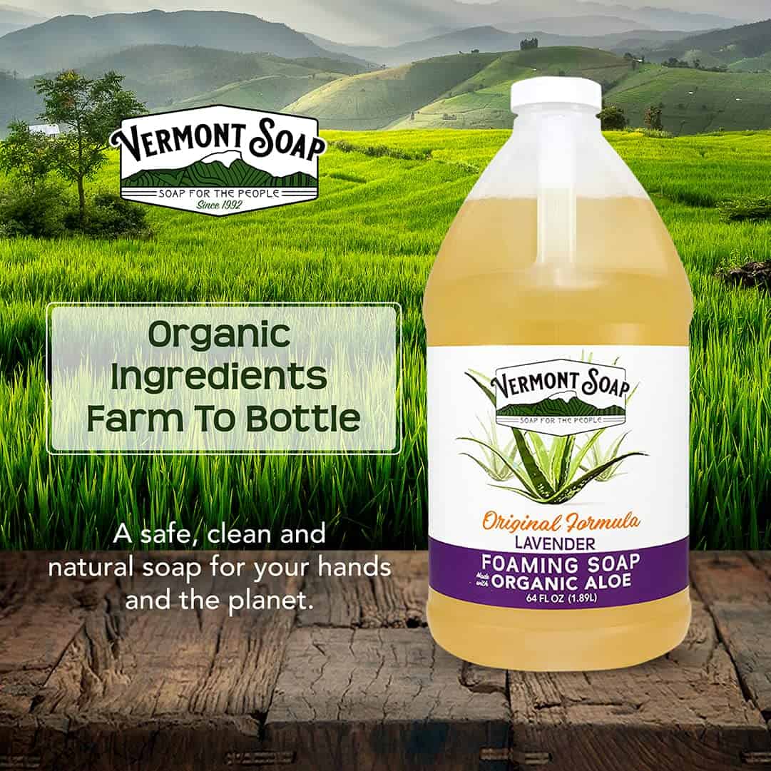 VERMONT SOAP Jabón de Espuma para Manos Orgánico de Lavanda - Imagen 4