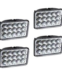 Faros delanteros LED AMUNIESUN aprobados por DOT 4x6