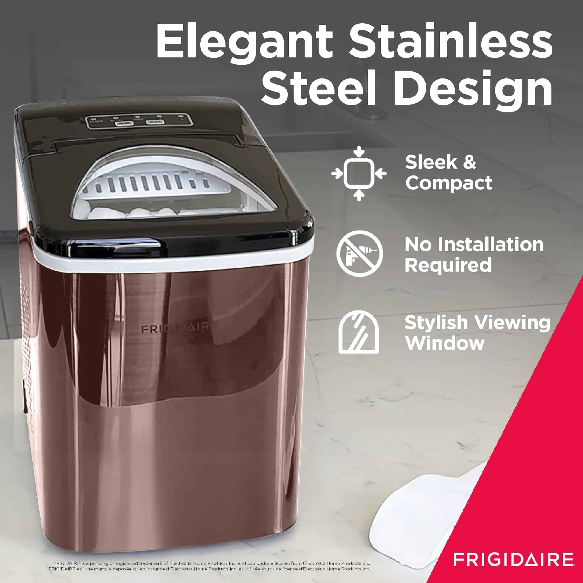 Máquina Frigidaire - Fabricadora de Hielo de Acero - Imagen 4