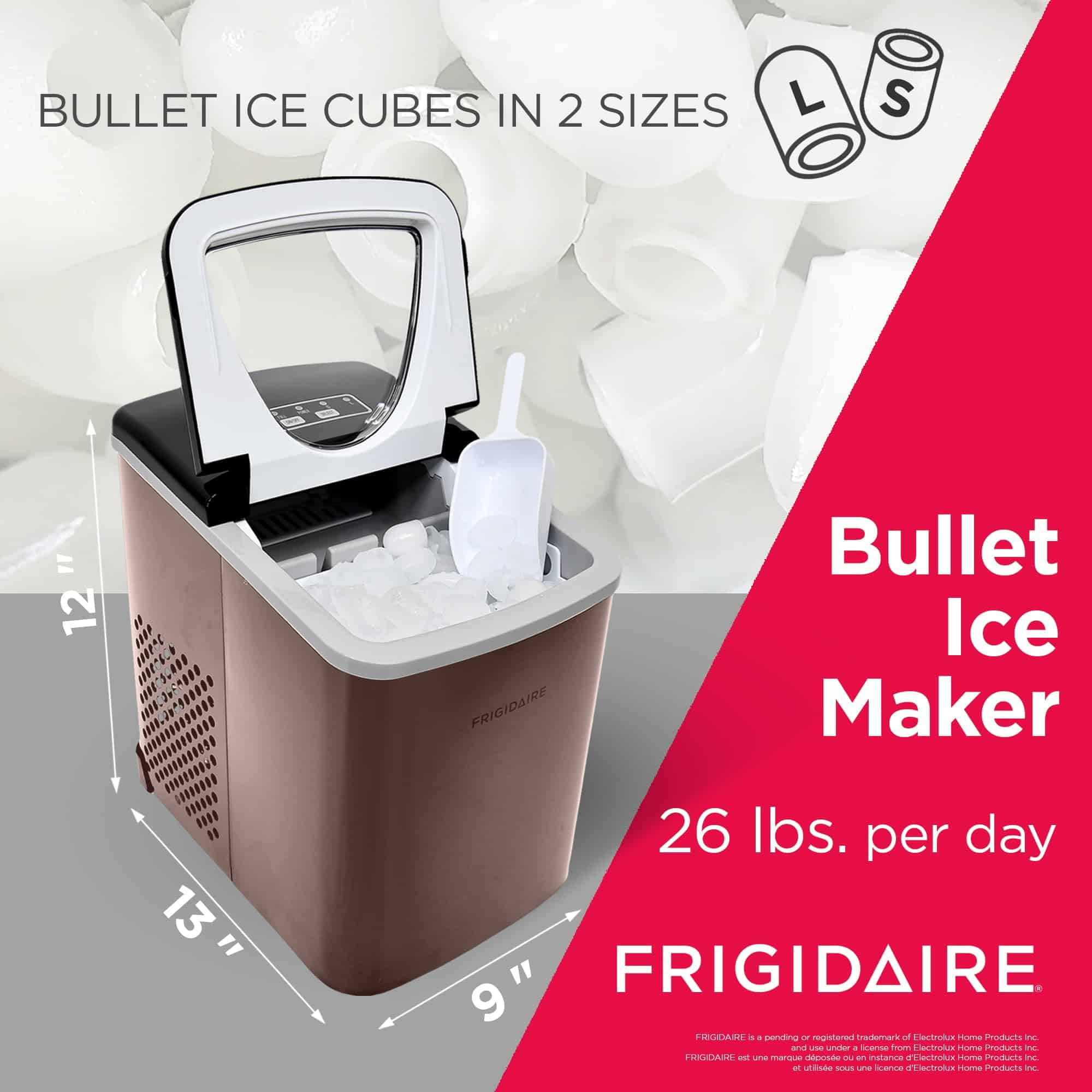 Máquina Frigidaire - Fabricadora de Hielo de Acero - Imagen 3