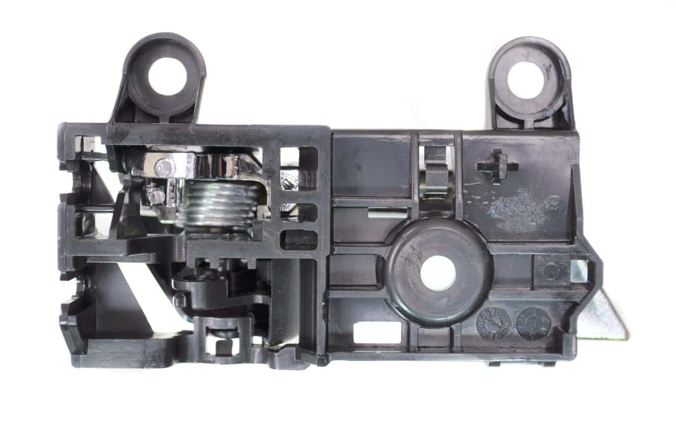 Manija interior de la puerta, cromada con perilla negra - - Imagen 3