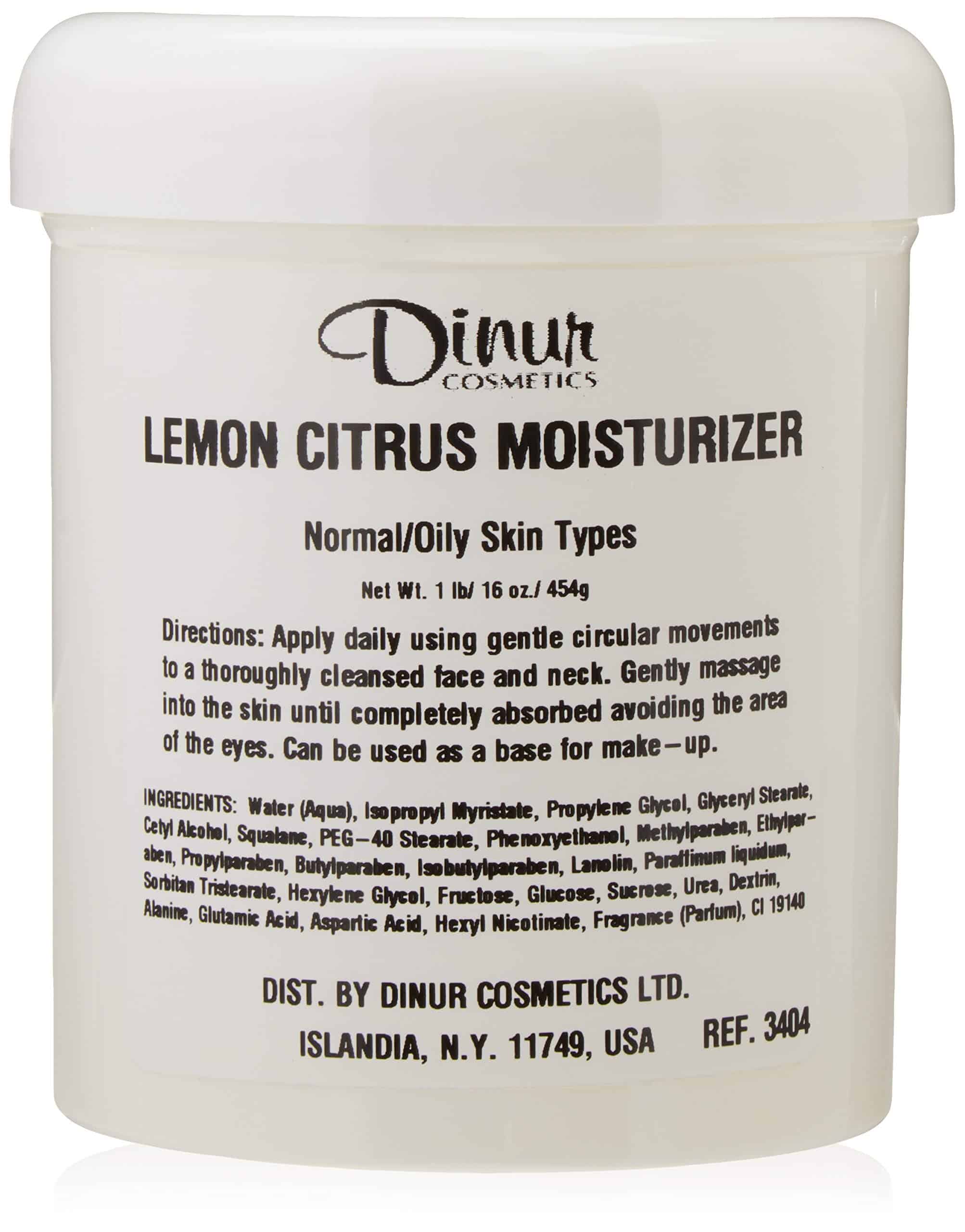 Crema Hidratante Refrescante de Limón y Cítricos Dinur