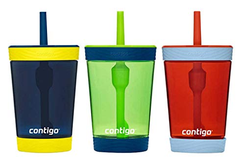 Contigo Set de 3 Vasos para Niños - Azul Verde Rojo