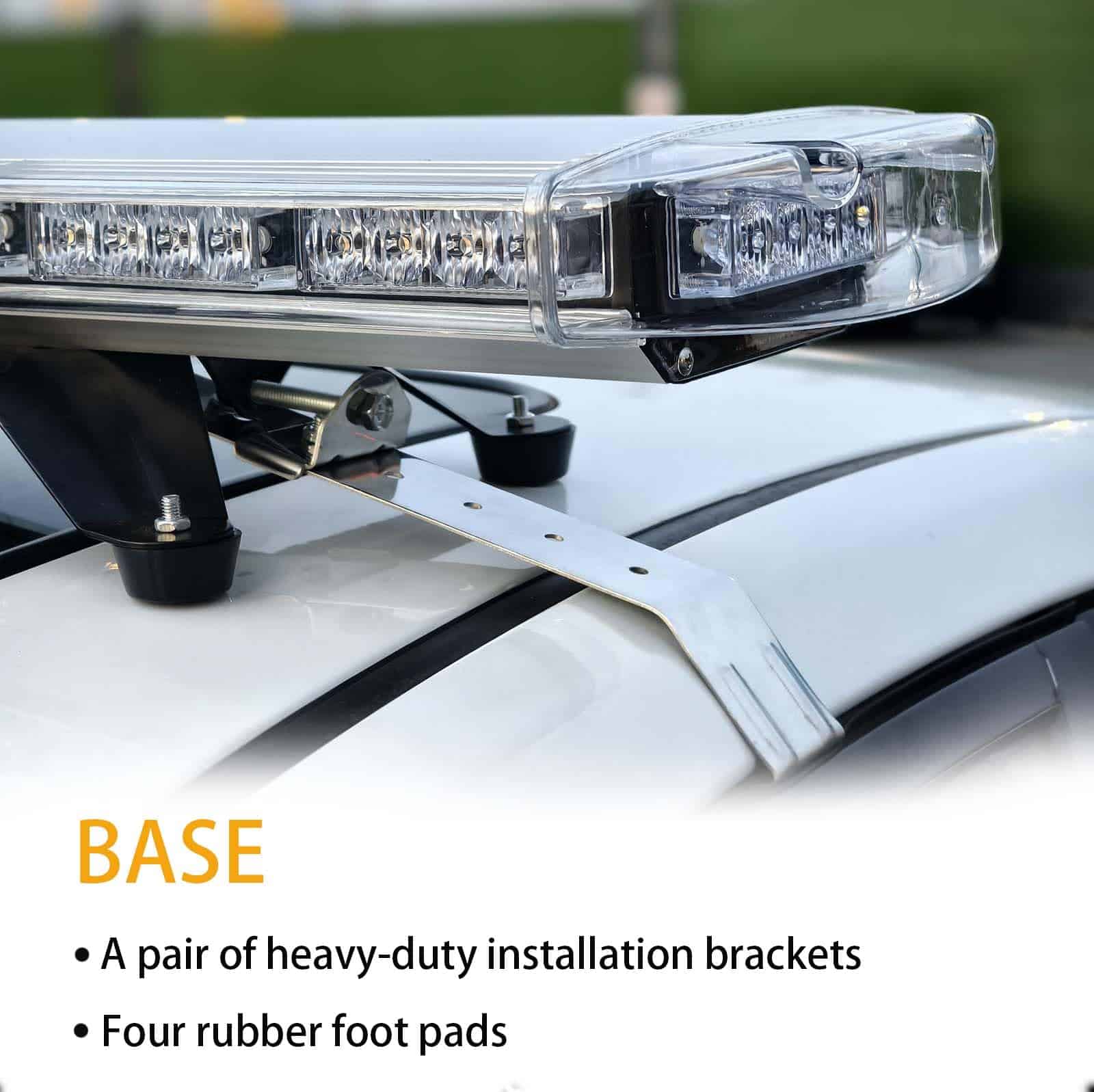 Barra de Luz Ámbar Amarillo 55" 104W COB Light Box, Luz de - Imagen 6