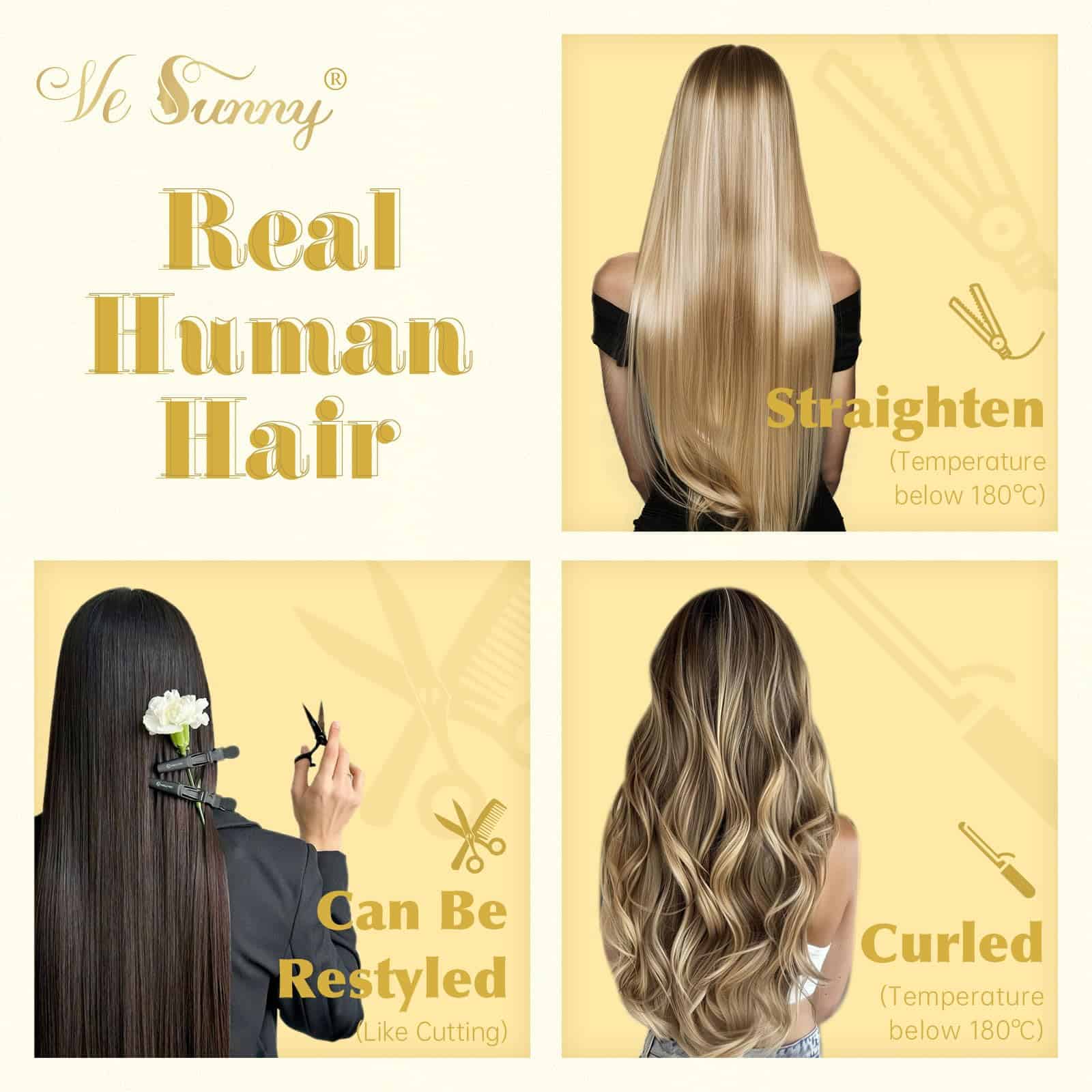 Extensiones de Cabello Clip Sunny de cabello humano real - Imagen 10
