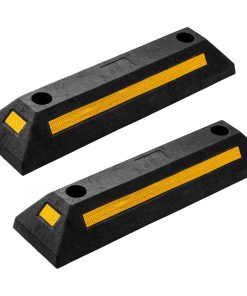 Topes de estacionamiento de goma resistente ZONETECH - 2