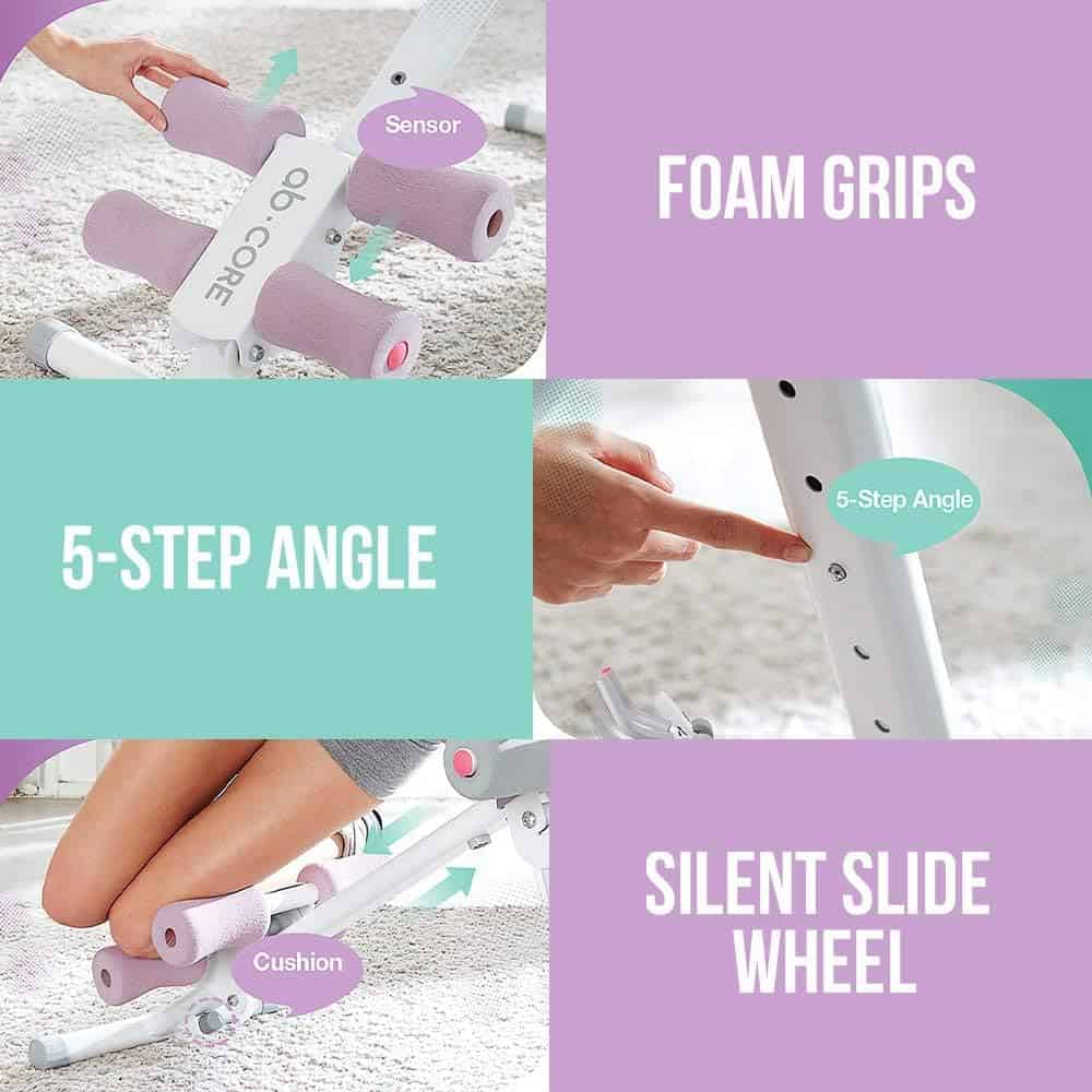 leikefitness Ab Trainer Ajustable para Abdominales Máquina - Imagen 7