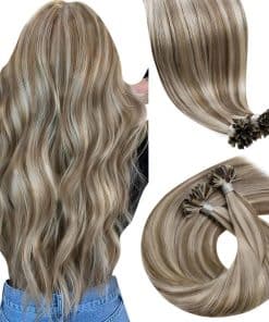 Extensiones de Cabello U Tip de Cabello Humano Rubio