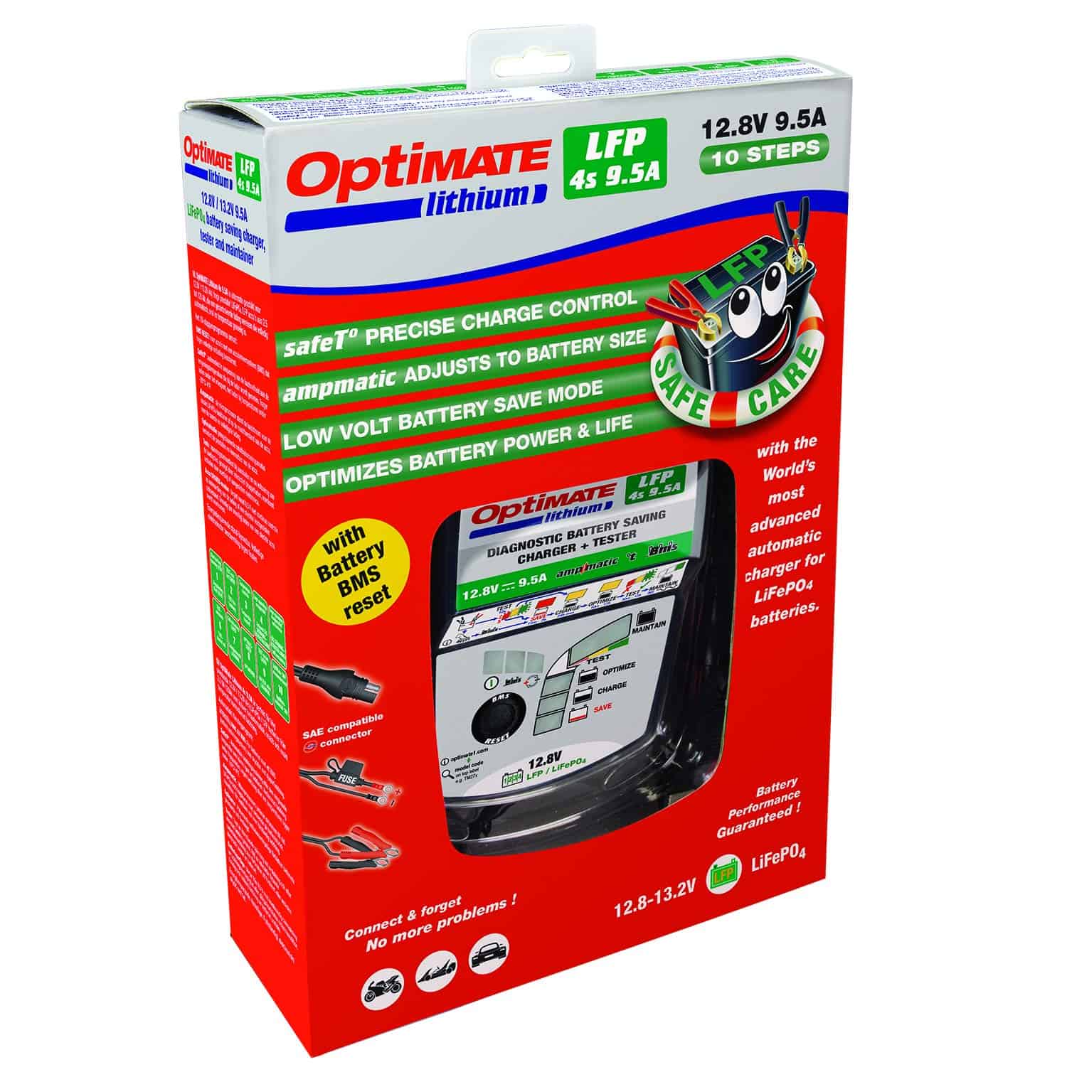 Cargador y mantenedor de batería sellada Optimate Lithium - Imagen 5