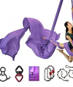 Juego de Telas Aéreas Deluxe para Yoga, Acrobacias, Danza y