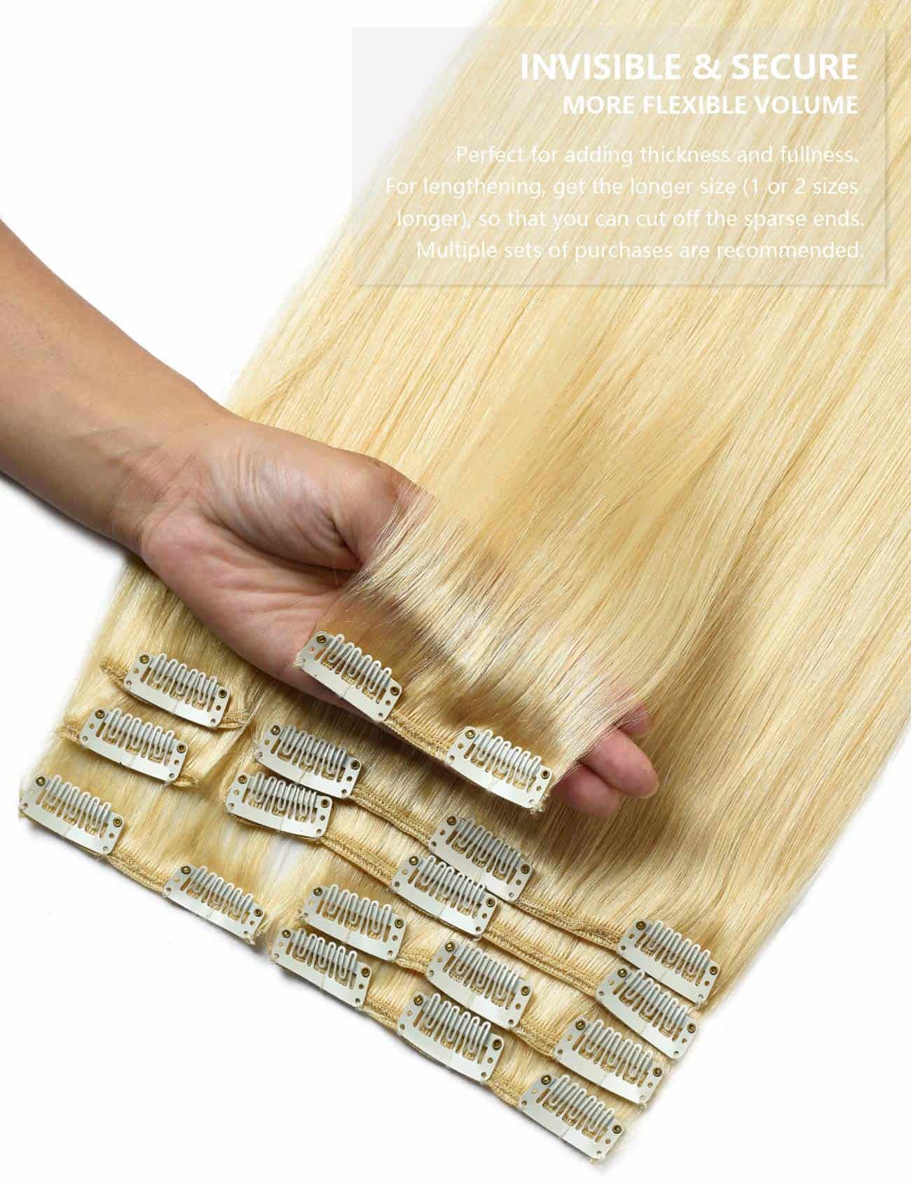 Extensiones de Cabello Clip en Forma de Capullo de Rosa - Imagen 5