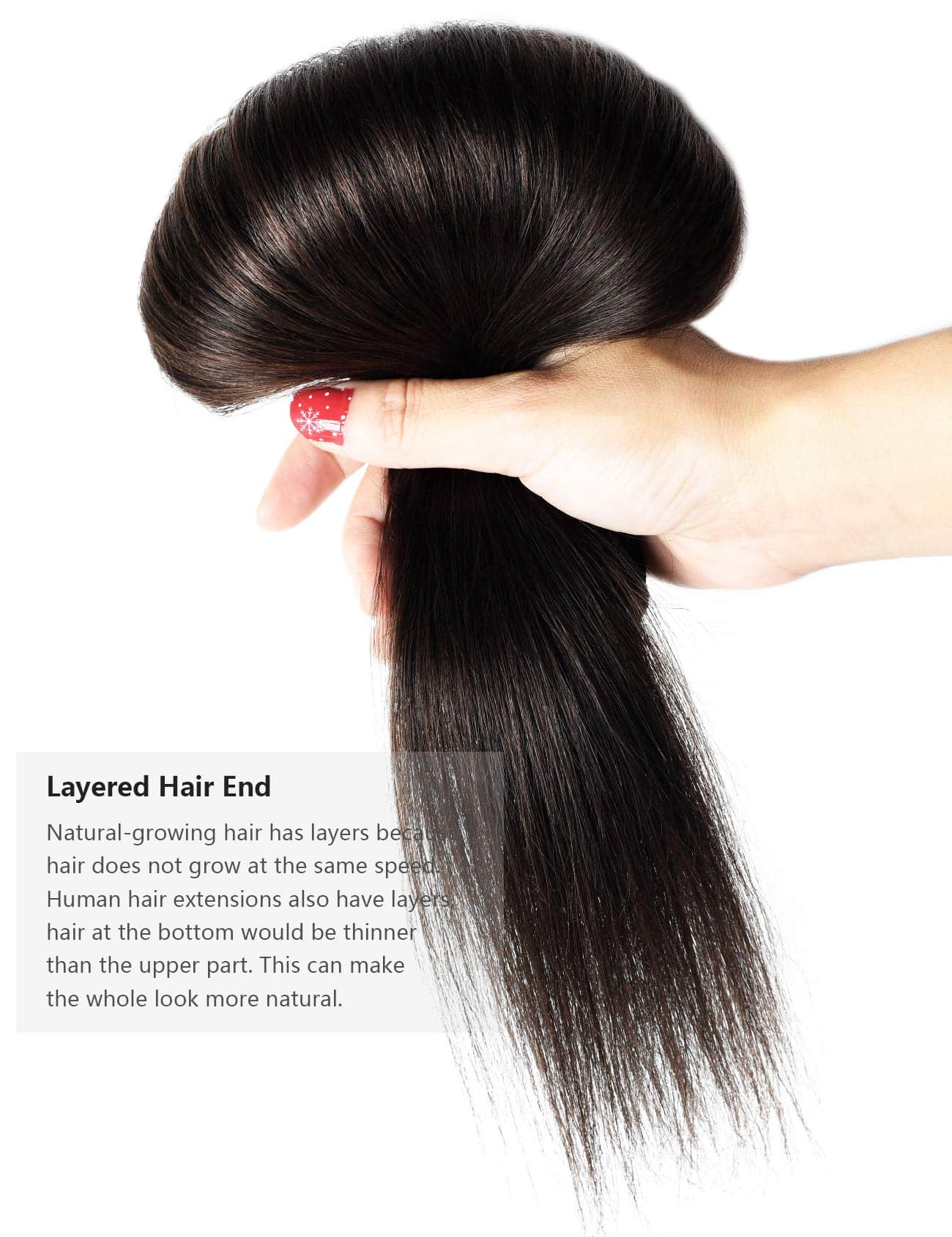 Extensiones de Cabello Clip en Forma de Brotes de Rosa Pelo - Imagen 4